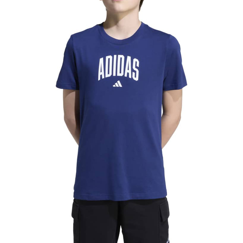 Adidas Camiseta JV5193 INF COLLEG T Dark Blue Algodao -8-